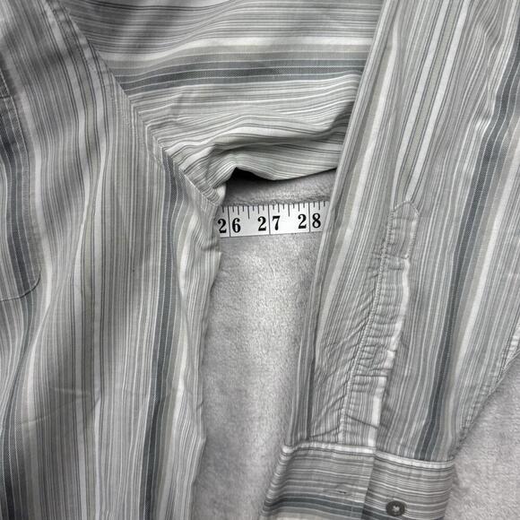 Tommy Bahama Relaxed Fit Striped Shirt XL Tall Made in Peru Cotton Modal Blend - Picture 5 of 12